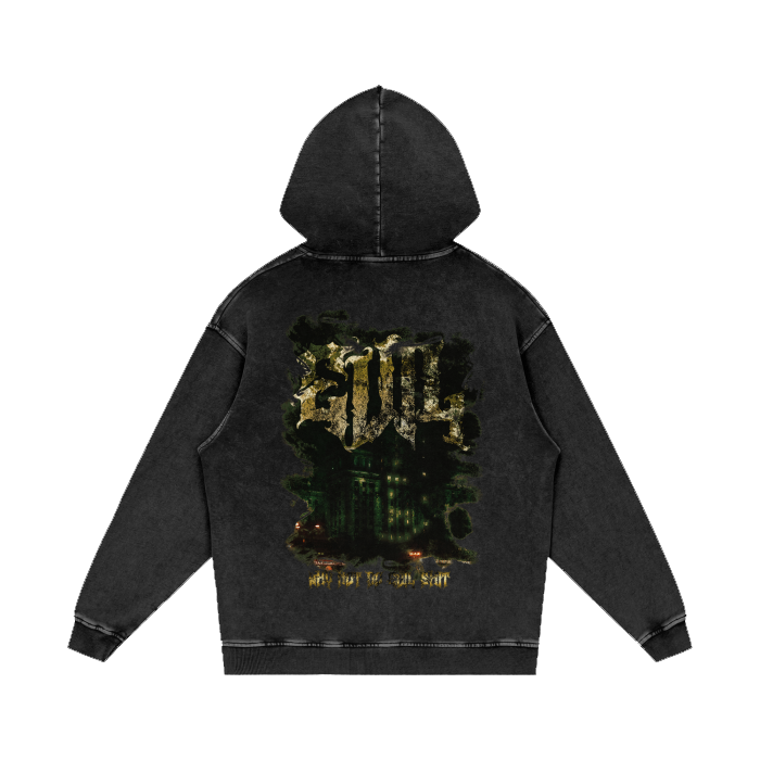 "Why Not Do Evil Shit" Oversize Hoodie - 420 GSM