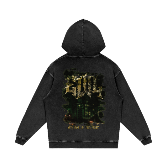 "Why Not Do Evil Shit" Oversize Hoodie - 420 GSM